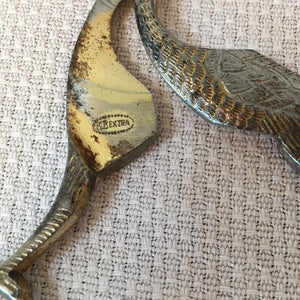 1920's - 30's Stork Embroidery Scissors, Krusius Brothers Germany