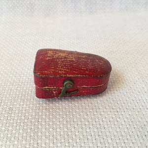 Simons Bros. Gold Thimble, Dated 1915, Size 8 with Leather Silk Lined Case
