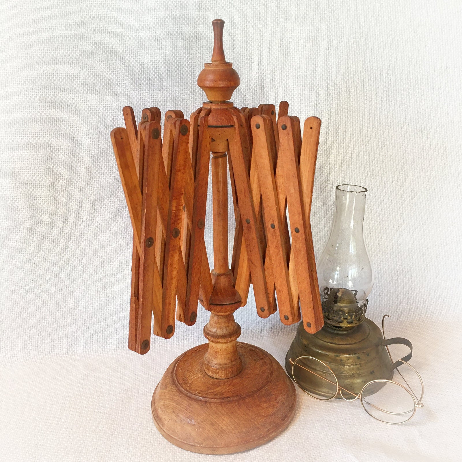 Vintage Italian Wooden Yarn Swift, Umbrella Style