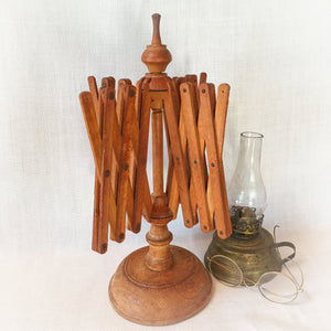 Vintage Italian Wooden Yarn Swift, Umbrella Style