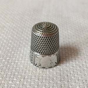 Sterling Silver Thimble & Sterling Silver Sewing Scissors
