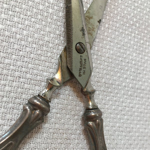 Sterling Silver Thimble & Sterling Silver Sewing Scissors