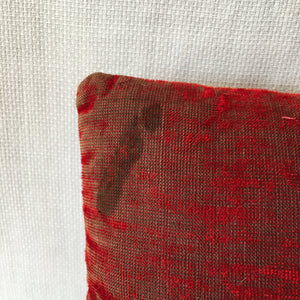 Victorian Era Silk Velvet Pin Cushion, Hand Stitched
