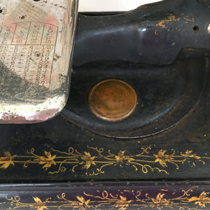 1910s–1920s Western Electric Sewing Machine with Original Wooden Case