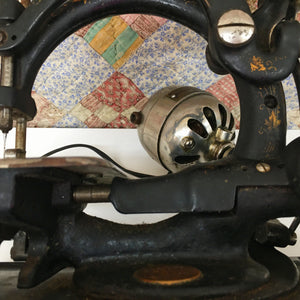 1910s–1920s Western Electric Sewing Machine with Original Wooden Case