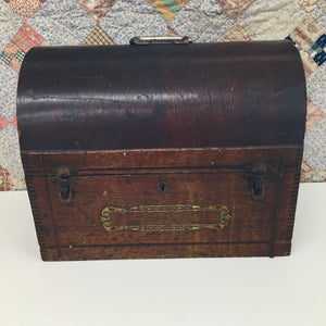 1910s–1920s Western Electric Sewing Machine with Original Wooden Case