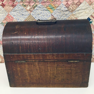 1910s–1920s Western Electric Sewing Machine with Original Wooden Case