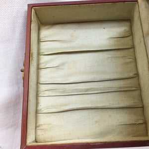 Edwardian Era Celluloid Floral Jewelry or Keepsake Box, Dated 1901