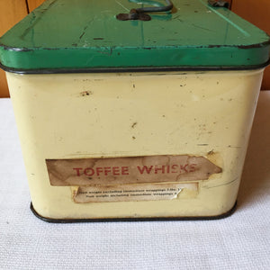 Vintage 1920s-1940s Cream and Green Kitchen Collection, Enamelware, Candy Tin, Rawleigh Baking Powder Tin, Bowl, Utensils