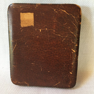 Early 1900’s Milk Glass Opalotype Portrait in Original Leather Over Wood Case