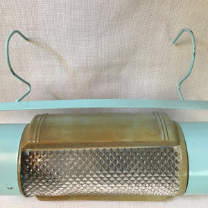 Vintage Mid Century Hanging Plug-In Light, Rotating Glass Shade