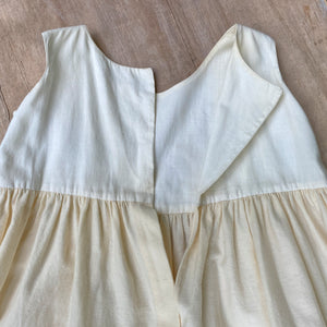 Antique Christening Gown with Embroidered Wool Slip & Provenance, c. 1900