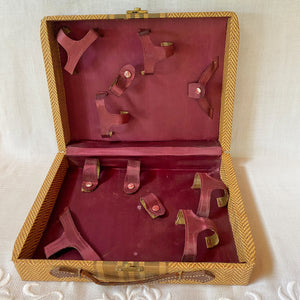 Vintage Art Deco 1930's - 1940s Complete Vanity Dresser Set in Fitted Case