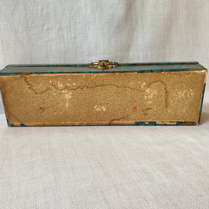 Antique Celluloid Necktie Box, Silk Lined c. 1920