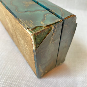 Antique Celluloid Necktie Box, Silk Lined c. 1920