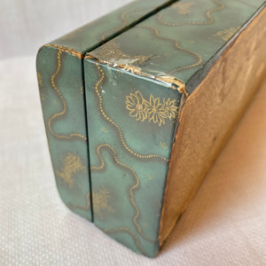 Antique Celluloid Necktie Box, Silk Lined c. 1920