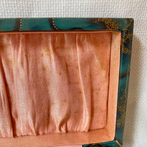 Antique Celluloid Necktie Box, Silk Lined c. 1920