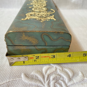 Antique Celluloid Necktie Box, Silk Lined c. 1920