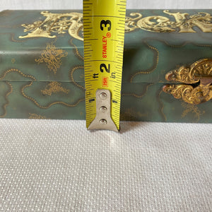 Antique Celluloid Necktie Box, Silk Lined c. 1920