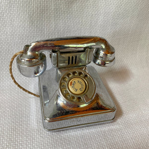 Vintage Cigarette Lighter, 1940s 1950s, Peacock Miniature Telephone