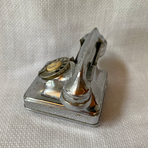 Vintage Cigarette Lighter, 1940s 1950s, Peacock Miniature Telephone