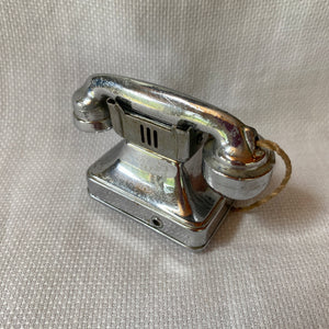 Vintage Cigarette Lighter, 1940s 1950s, Peacock Miniature Telephone