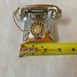 Vintage Cigarette Lighter, 1940s 1950s, Peacock Miniature Telephone