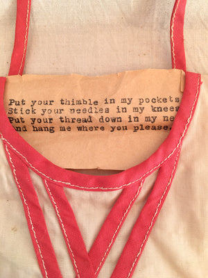 Vintage Folk Art Sewing Whimsy