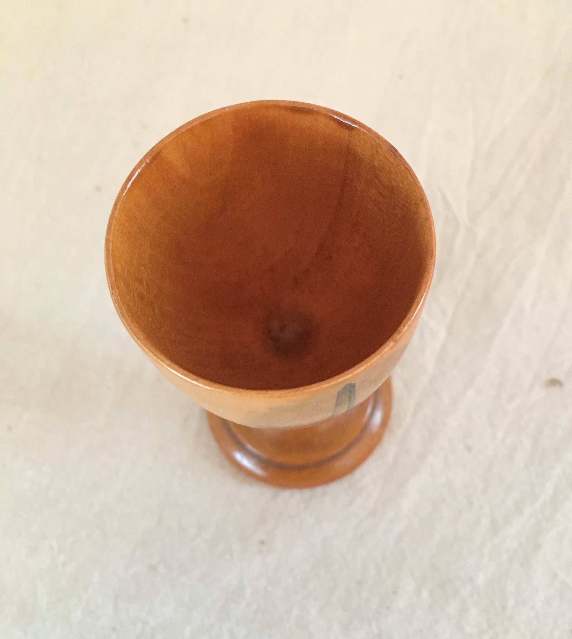 Late 1800’s Mauchline Ware Egg Cup, “Bunker Hill Monument 221 Feet High”