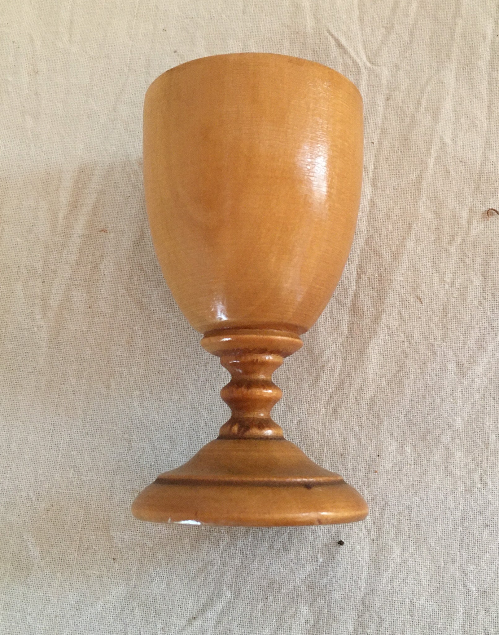 Late 1800’s Mauchline Ware Egg Cup, “Bunker Hill Monument 221 Feet High”