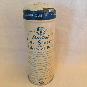 1920’s Puretest Powder Tin and 1800’s Randall Almond Cream Bottle