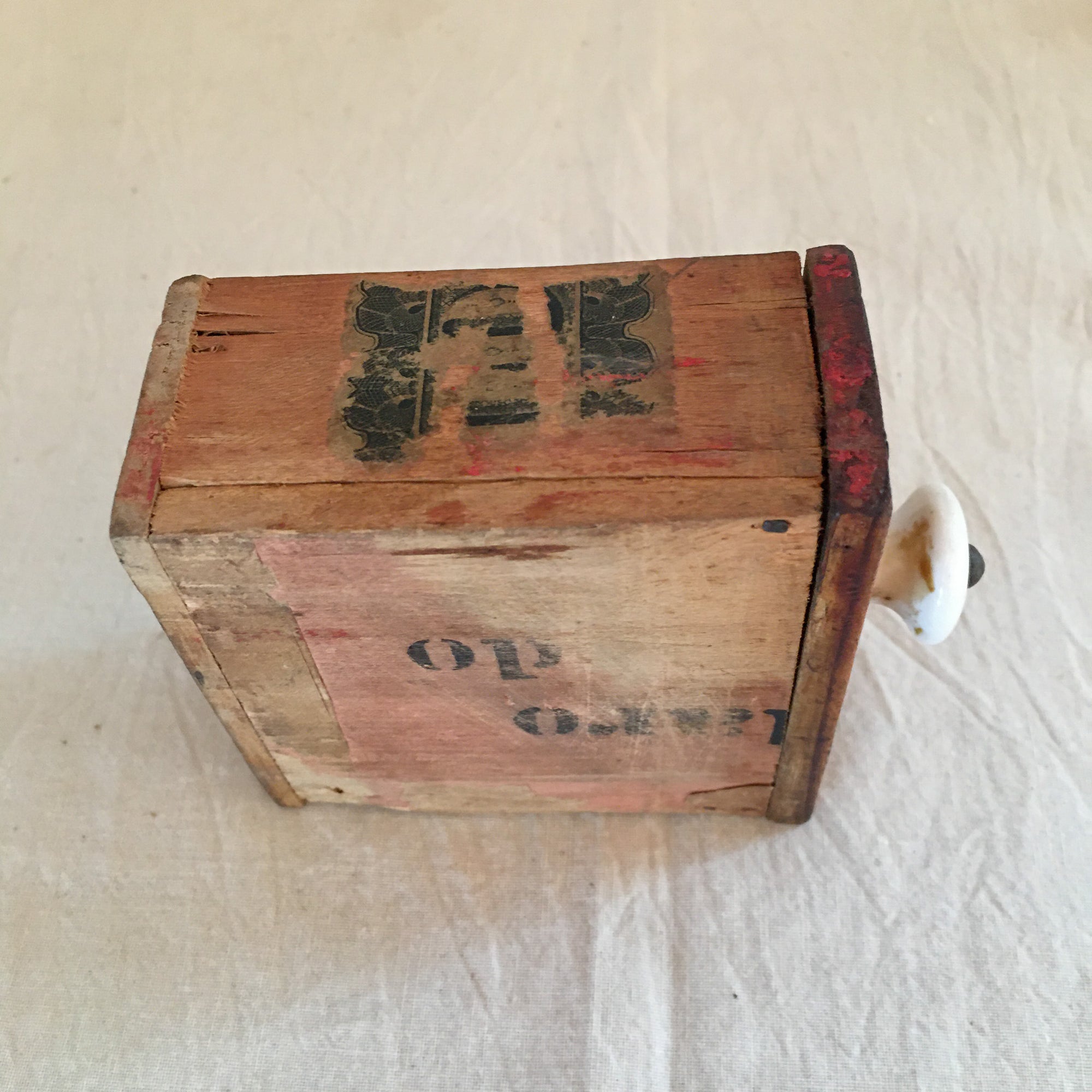 Folk Art Sewing Box, Mid to Late 1800’s, Hand Made