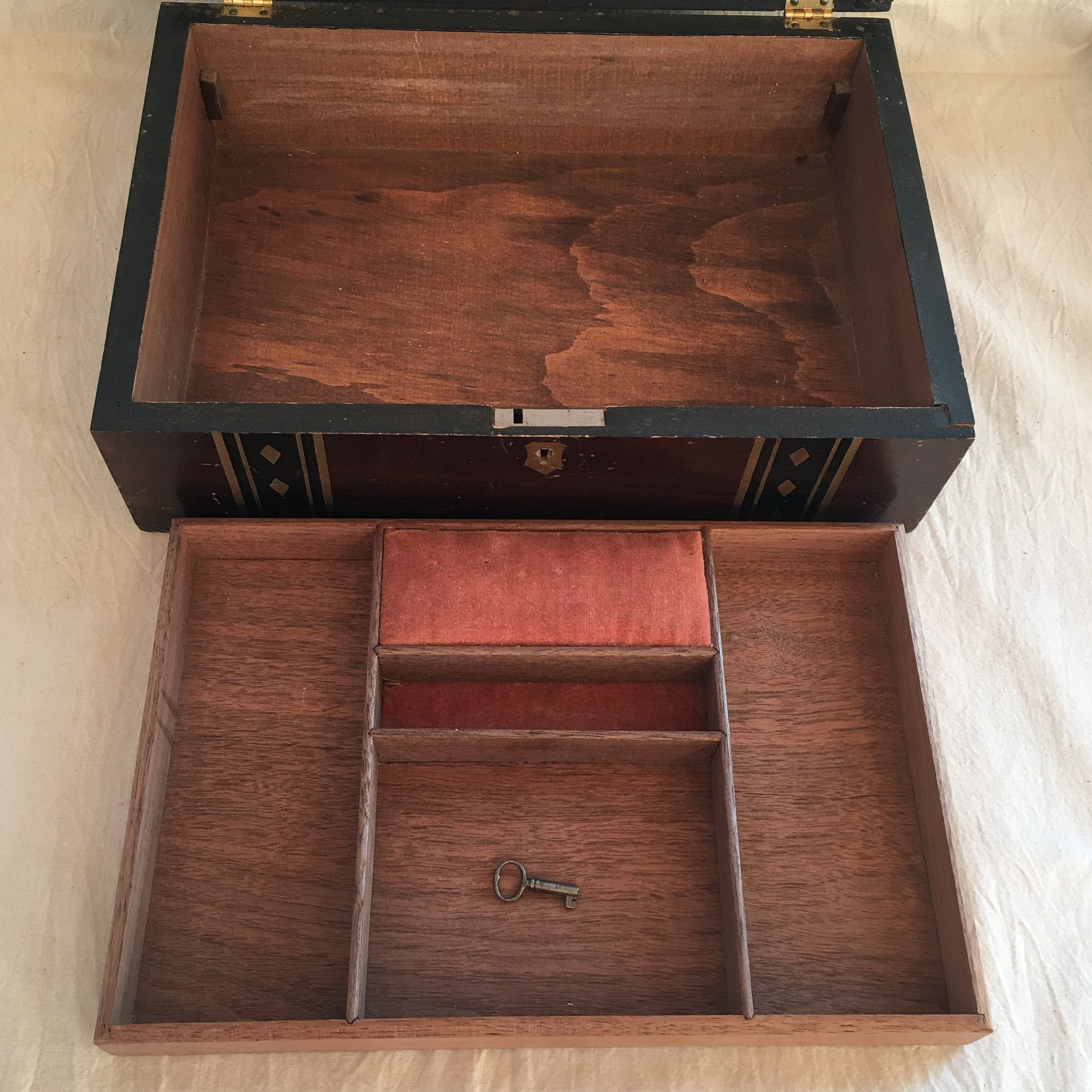 Art Deco Era Sewing Box with Working Lock