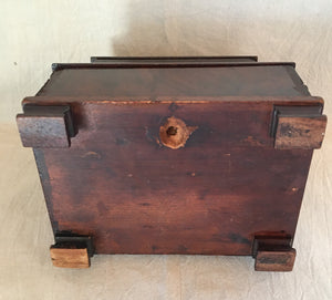 Mid to Late 1800’s Sewing Box, Burled Wood