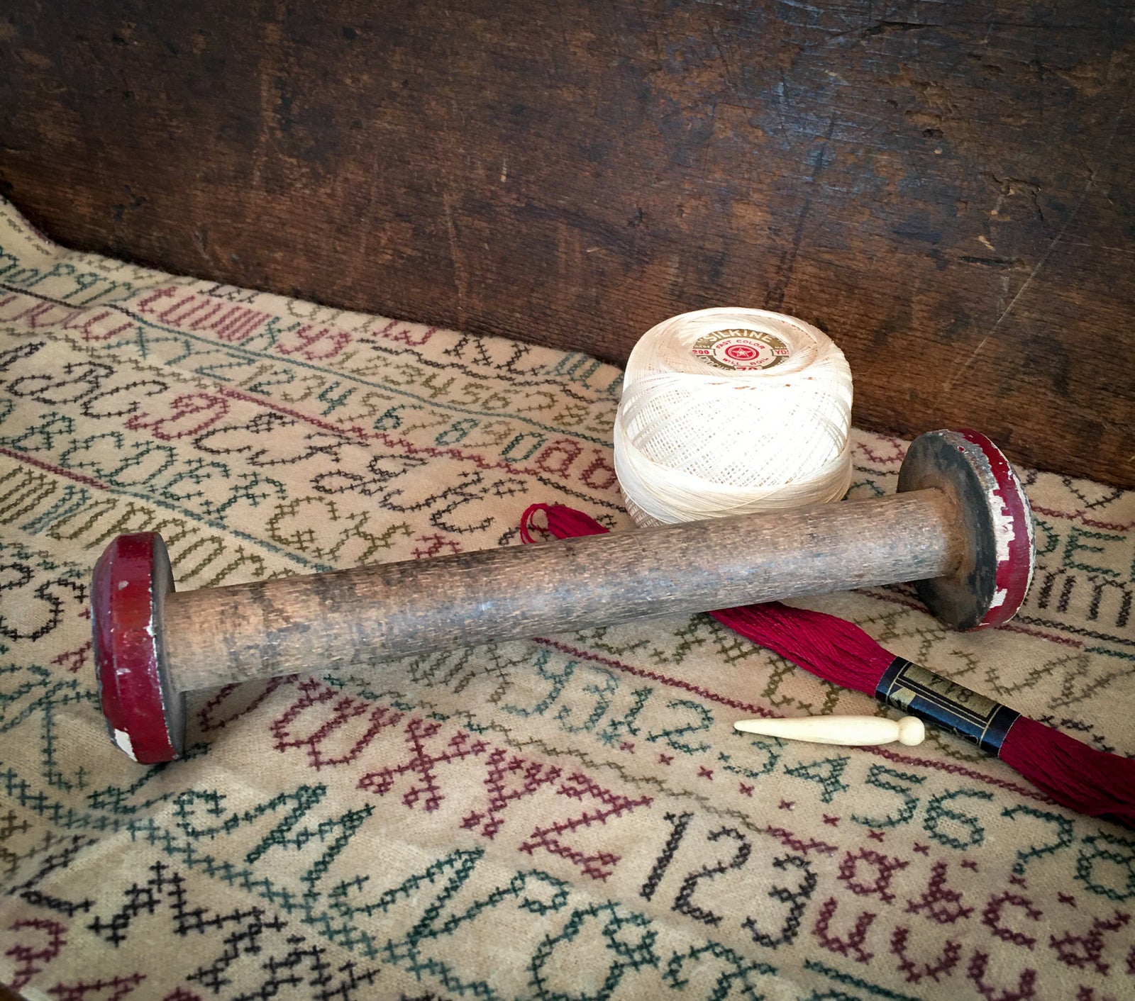 Wooden Spool 7.5” Long