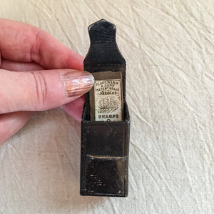 Antique Leather Needle Case
