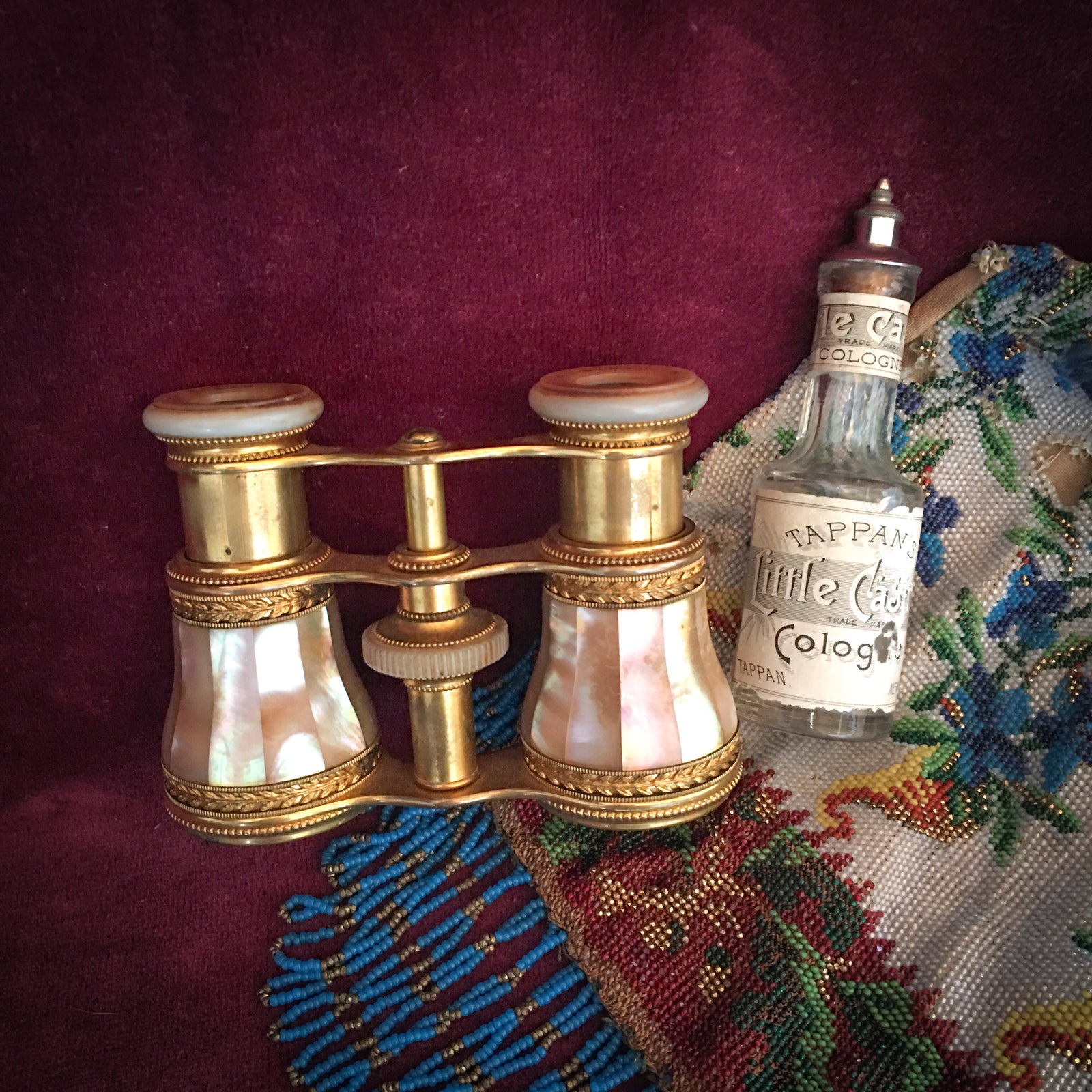 Late 1800’s Mother of Pearl Lemaire Paris Opera Glasses