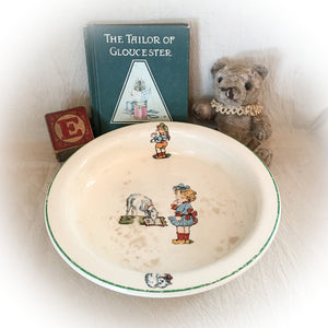 1920’s Holdfast Baby Plate, Taylor Smith and Taylor