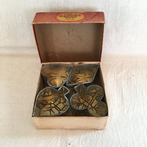 1920s to 1930s Savory Ware Cookie Cutters in Original Box, Shapes of Playing Card Suits