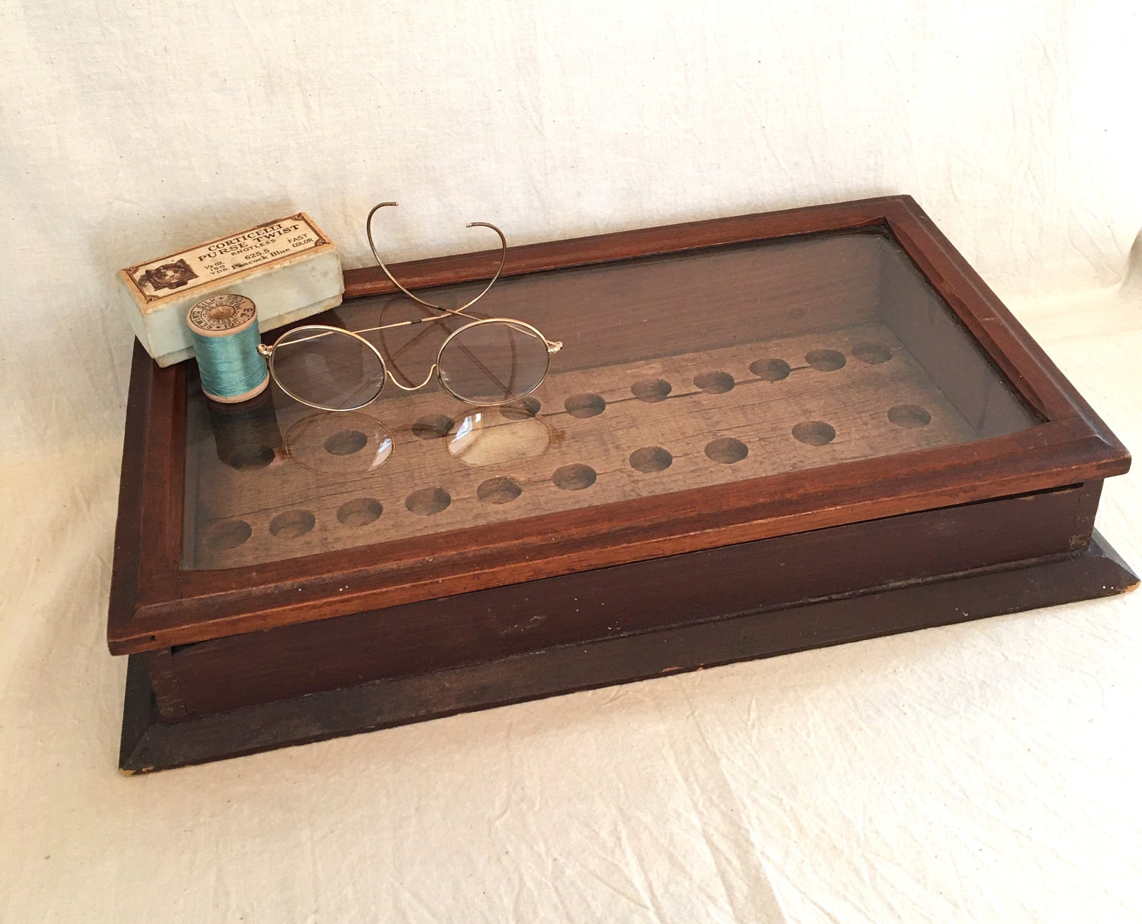 1870's - 1880's Store Display Needle Case, Blood’s Patent Helix Needles