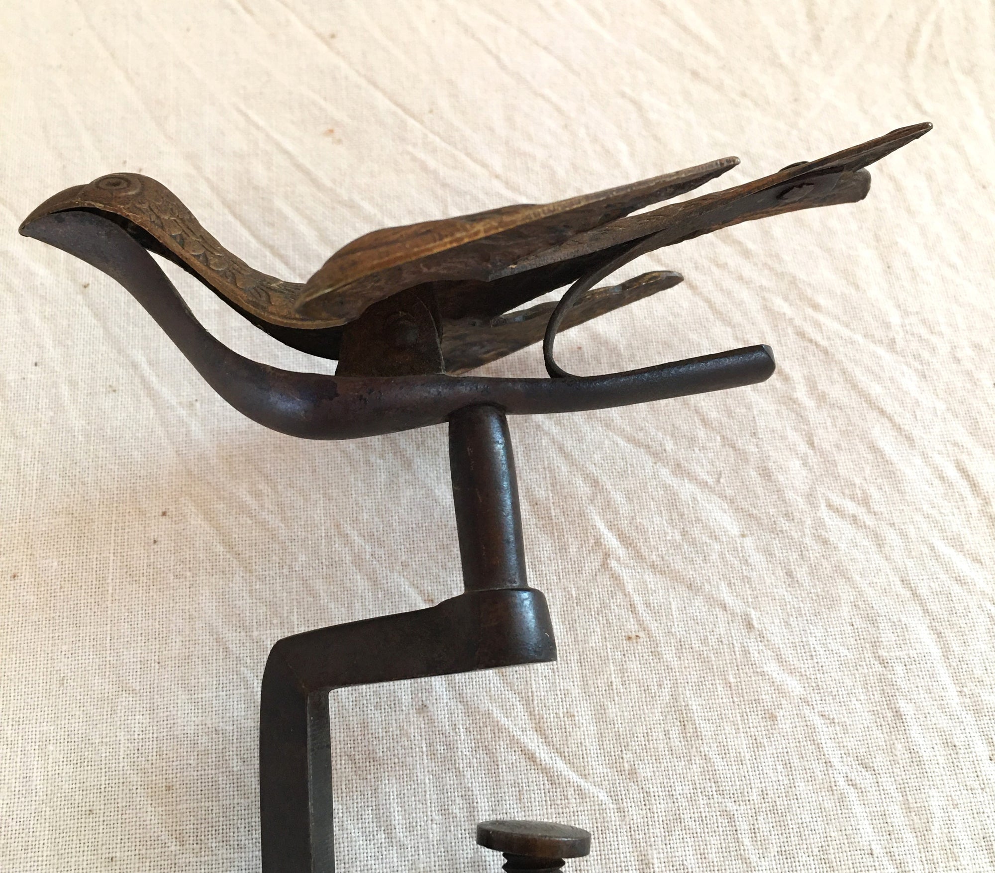Antique “Make-Do” Sewing Bird, Repaired
