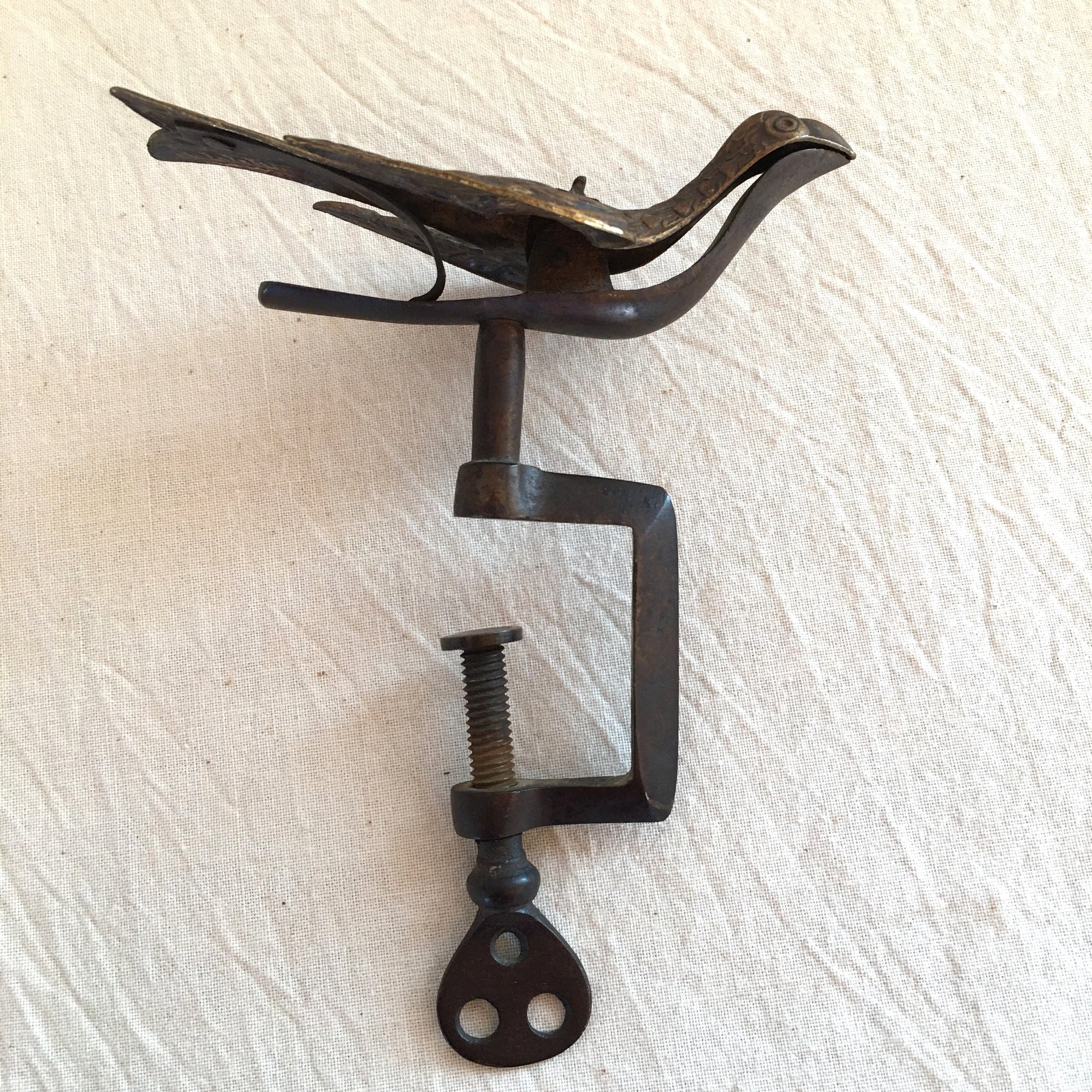Antique “Make-Do” Sewing Bird, Repaired