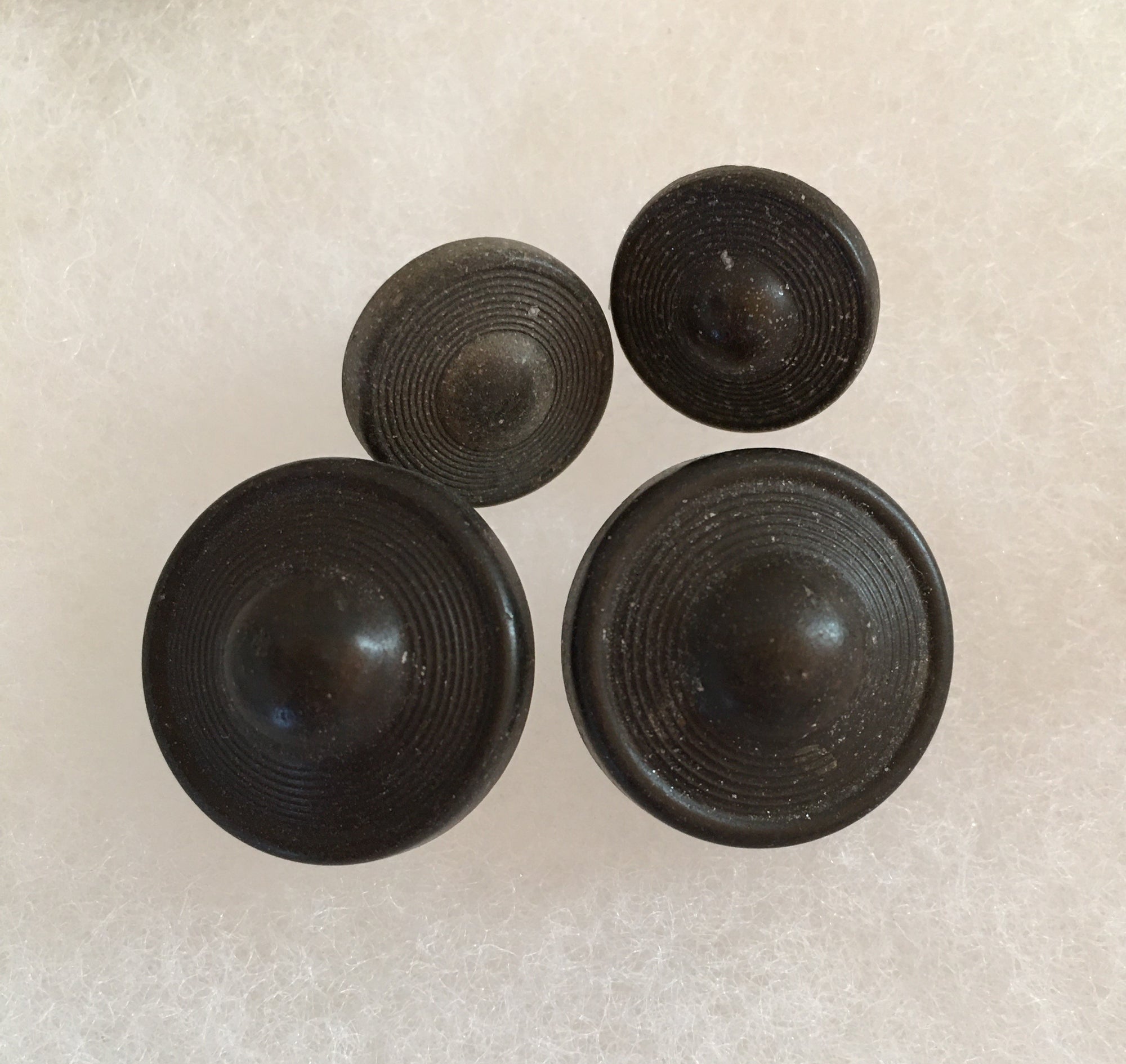 Collection of 33 Antique Rubber Buttons, Goodyear N.R. Co. Some Marked 1851