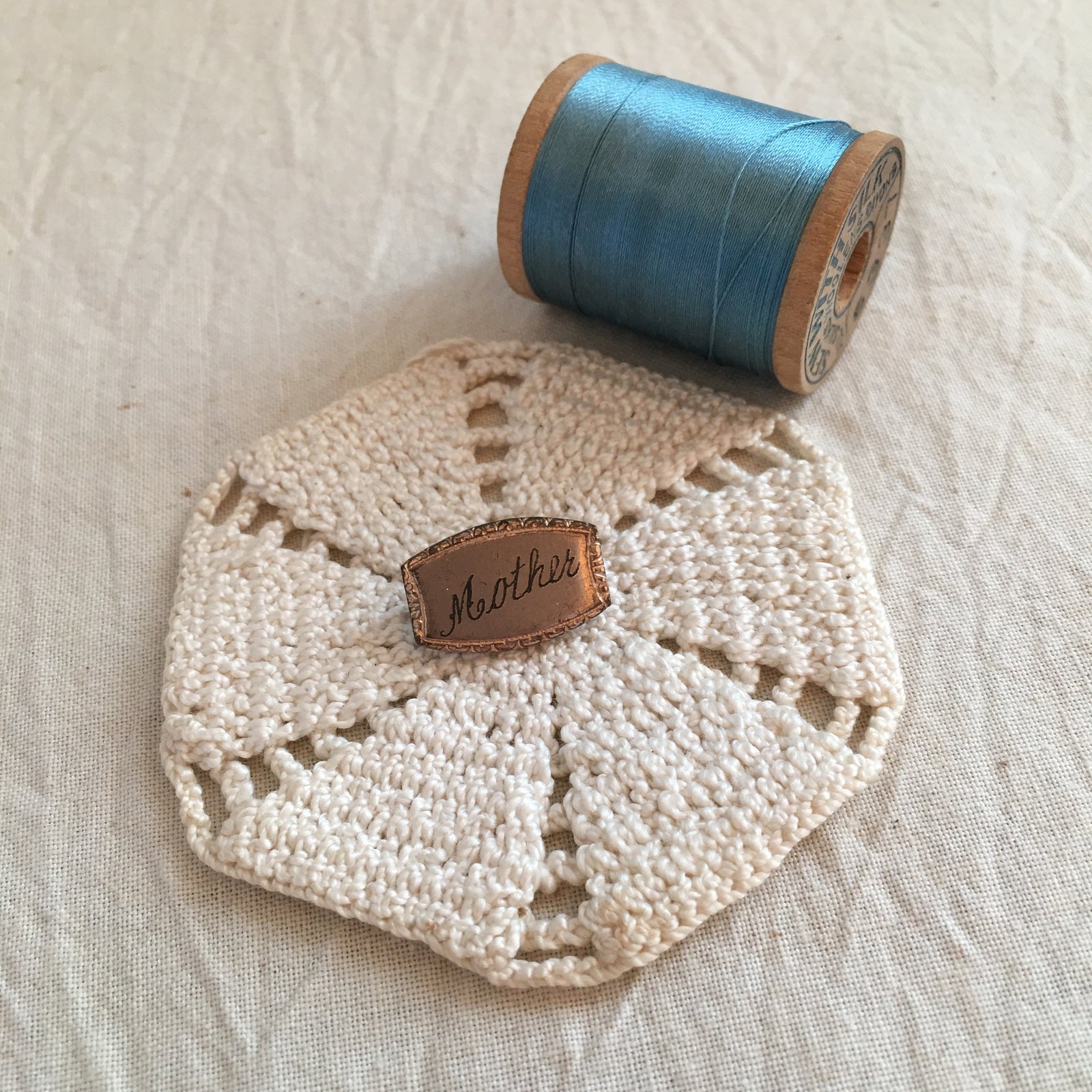 1920’s – 1930’s Tiny Gold Tone “Mother” Pin