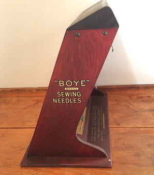 Early 1900’s Boye Needle Store Display Case with Some New Old Stock Needles