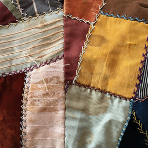 Late 1800’s – Early 1900’s Silk and Velvet Crazy Quilt