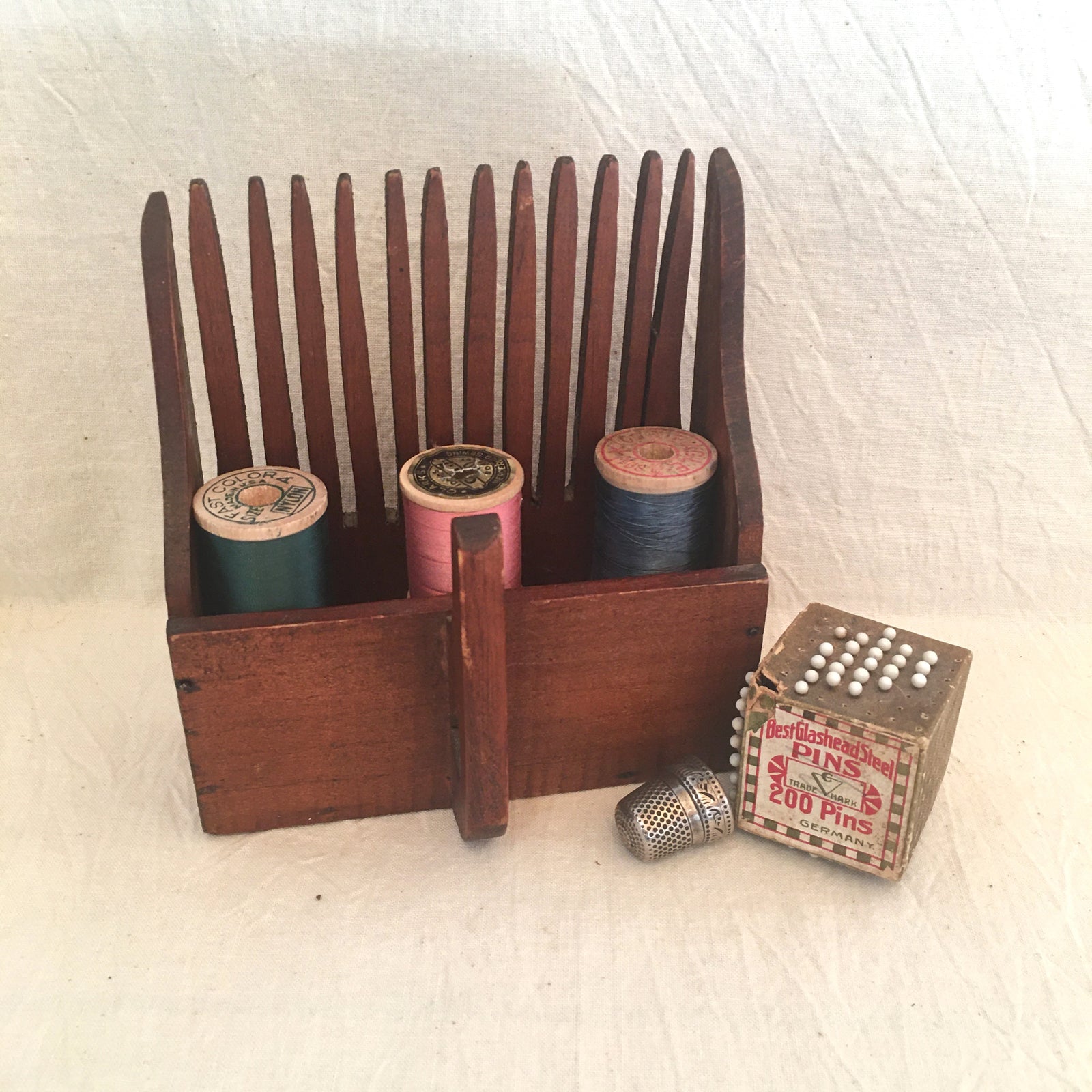 Antique Wooden Blueberry Rake, Tiny!