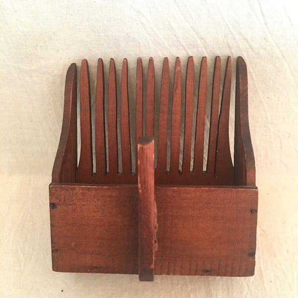Antique Wooden Blueberry Rake, Tiny! - Day Trip Treasures