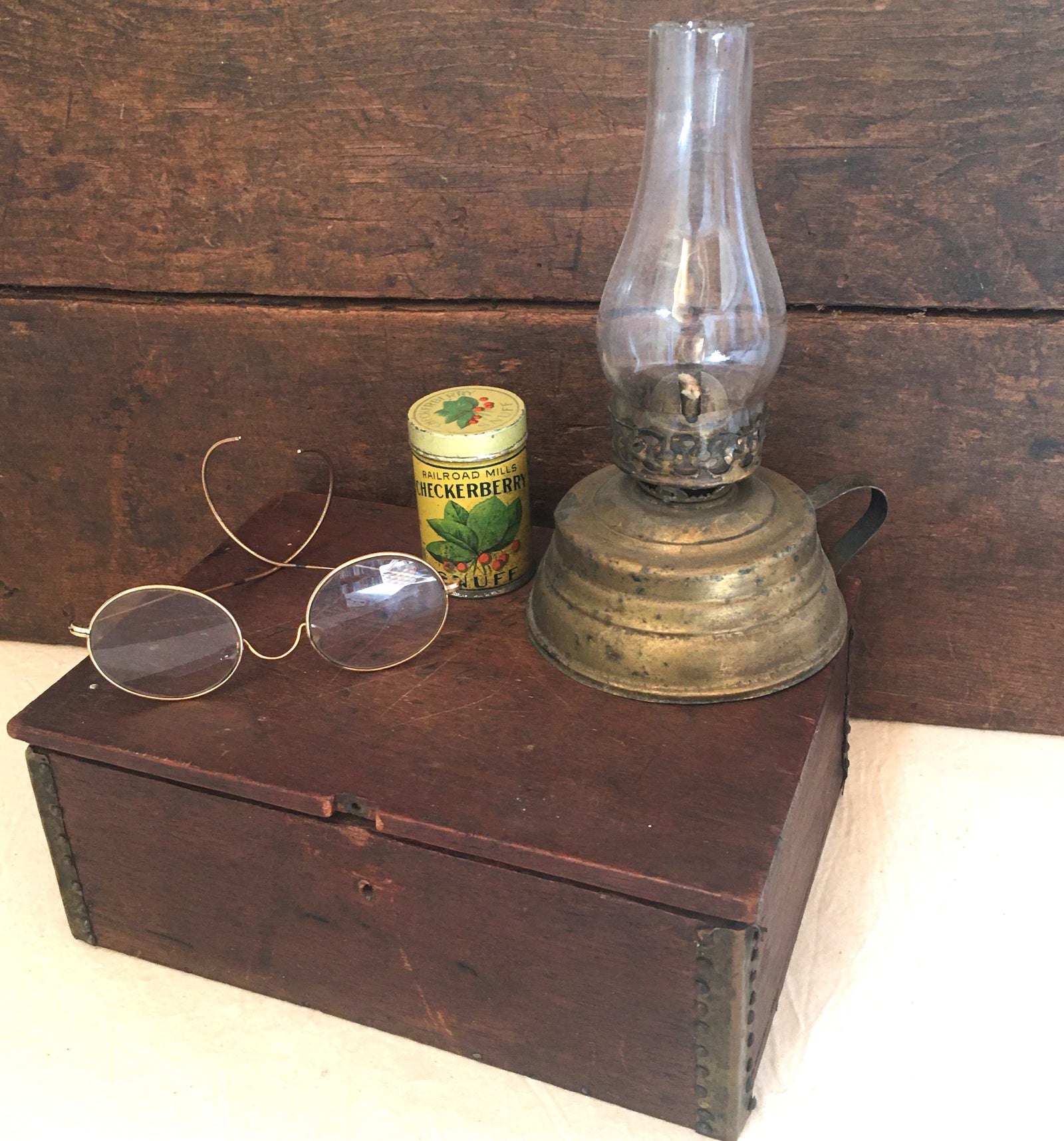 Antique Wooden Keepsake/Document Box