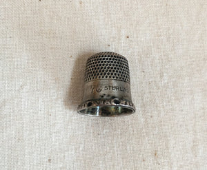1920’s – 1930’s Needle Books, 1890-1908 Sterling Silver Thimble, Size 7